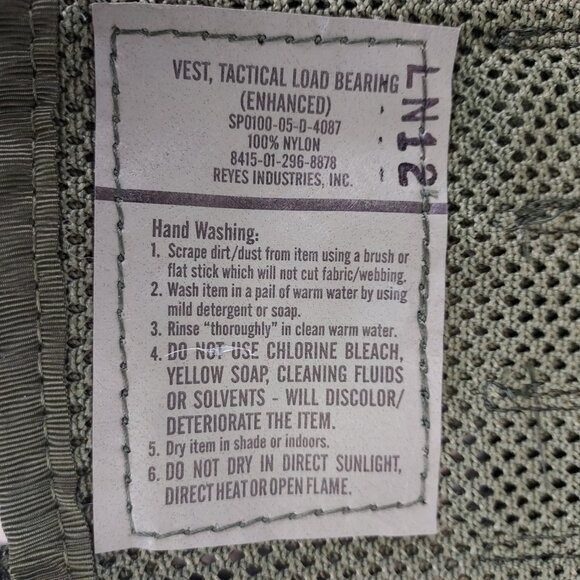 US Army Load Bearing Vest LBV Woodland Camo Tactical Harness Adjustable NEW - Picture 15 of 15